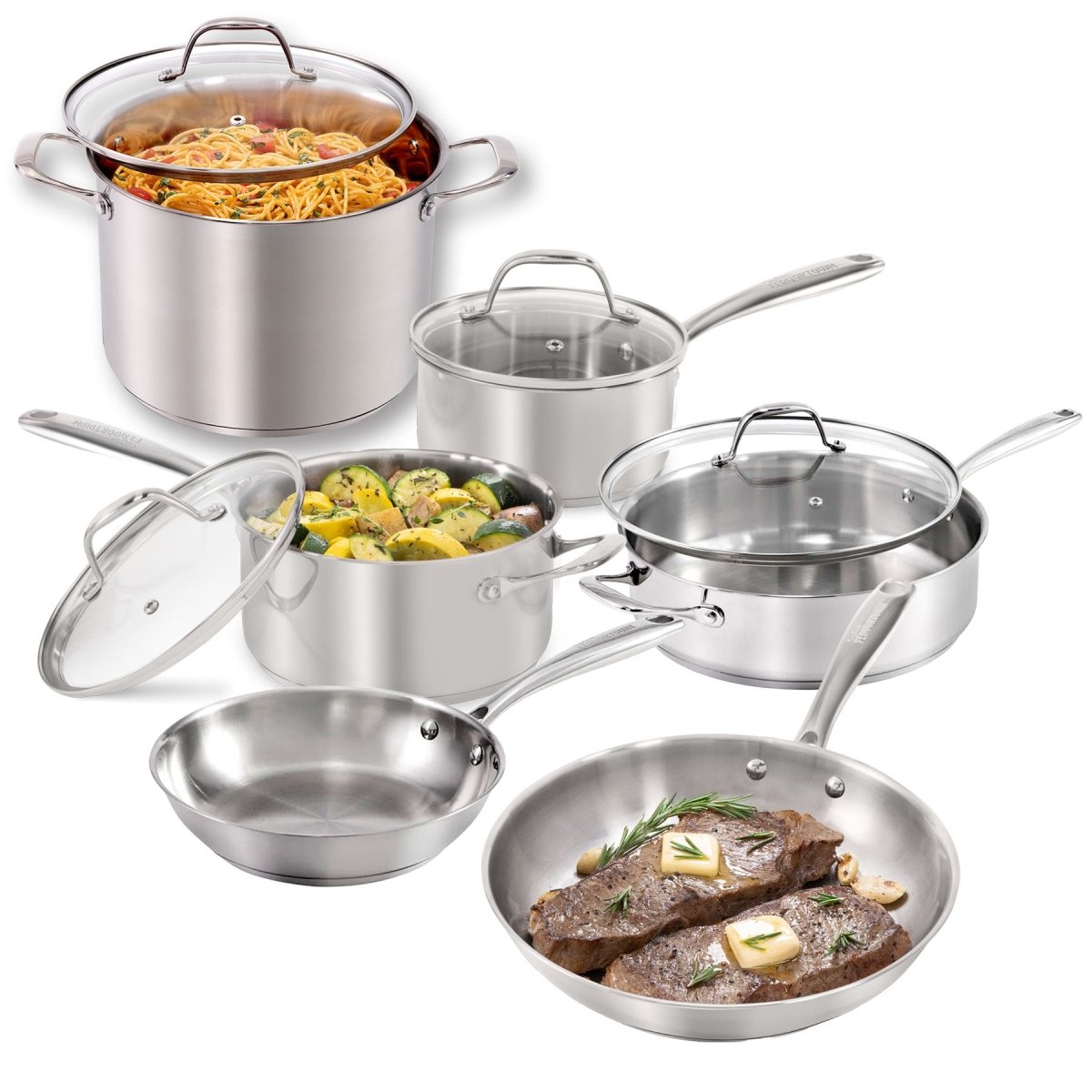 Flavortown Stainless Steel 10 Piece Set