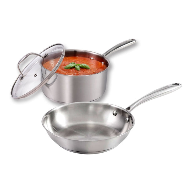 LEGEND COOKWARE 12-Piece Stainless Steel Pot And Pan Set - 5-Ply Clad, Induction Compatible, Oven Safe, PFOA/PTFE Free - View #12