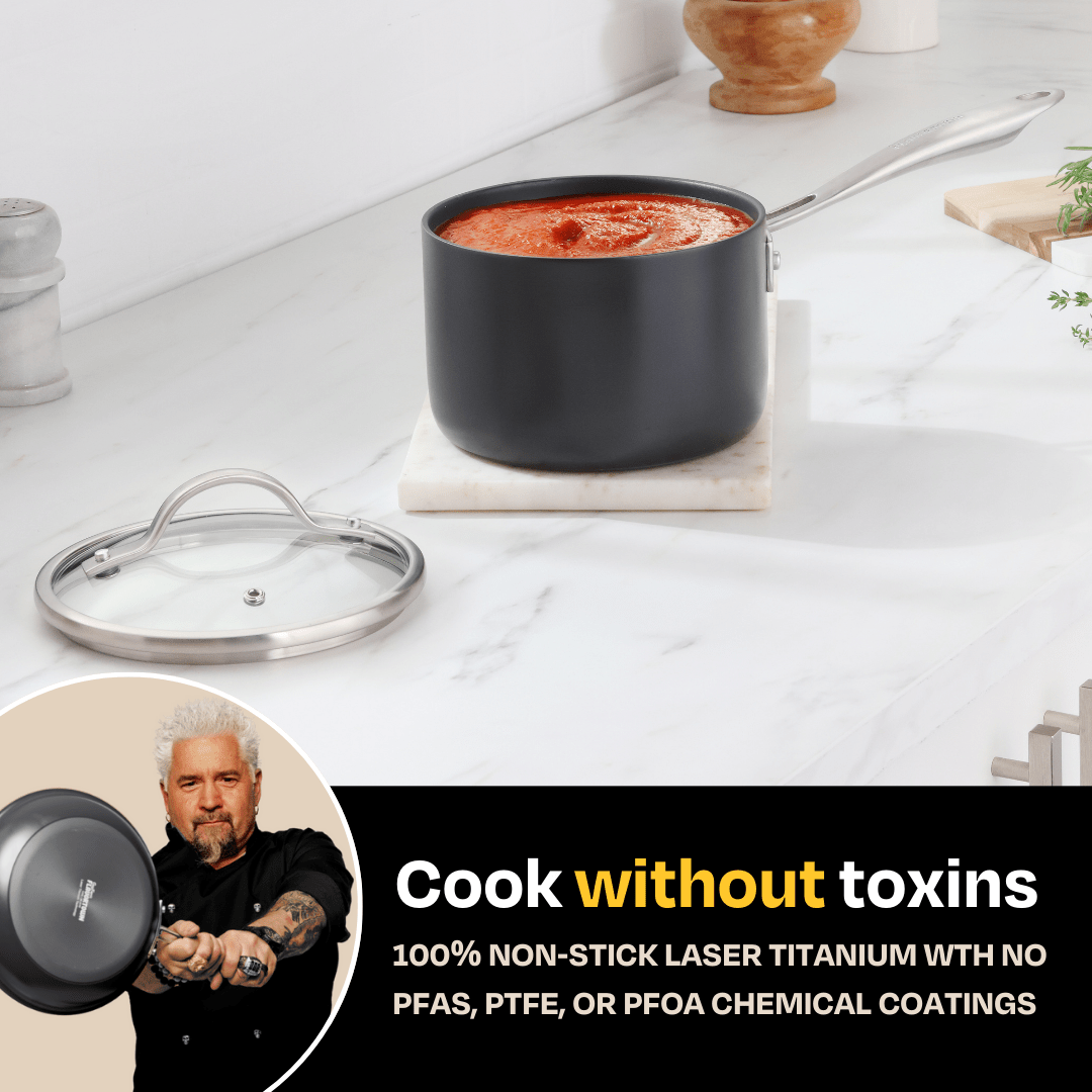 Flavortown 2qt Sauce Pan - Cook Without Toxins