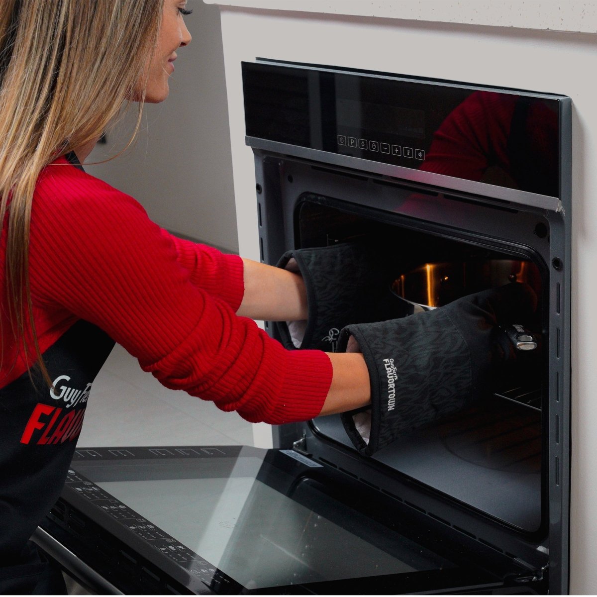 Flame Oven Mitts: 2-Pack