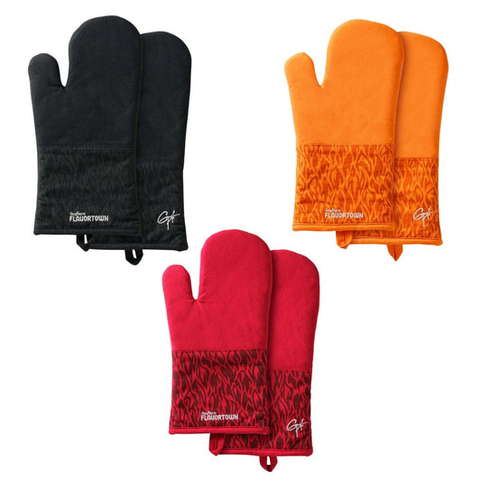 Flame Oven Mitts: 2-Pack