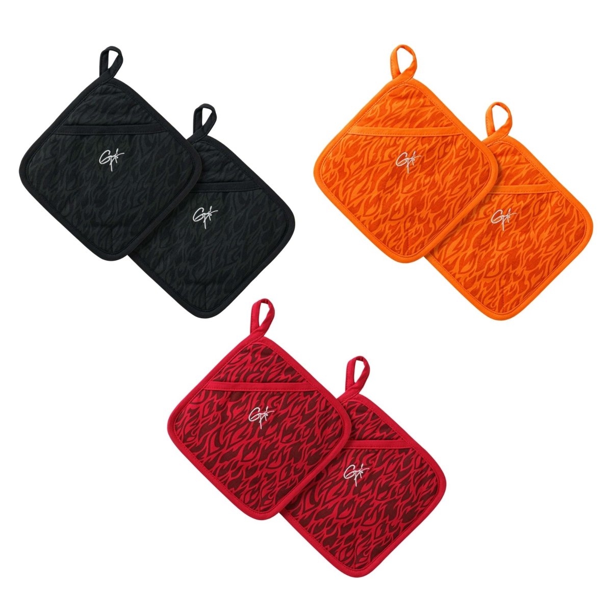 Flame Potholders: 2-Pack