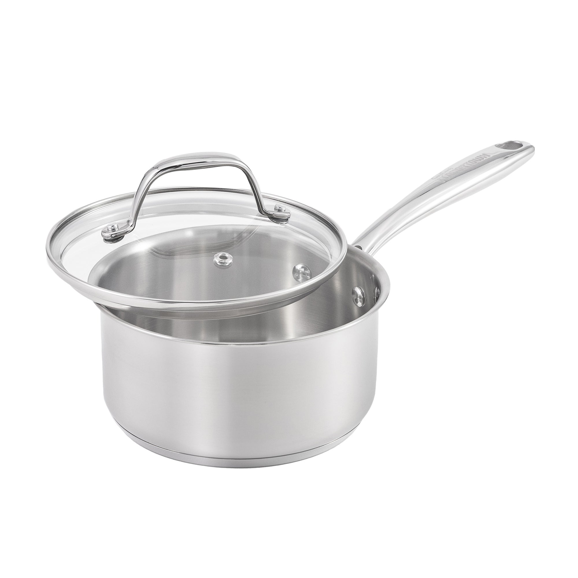 Stainless Steel 3.2qt Saucepan with Glass Lid