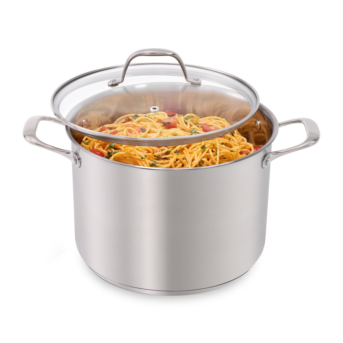 Stainless Steel 8qt Stock Pot with Glass Lid