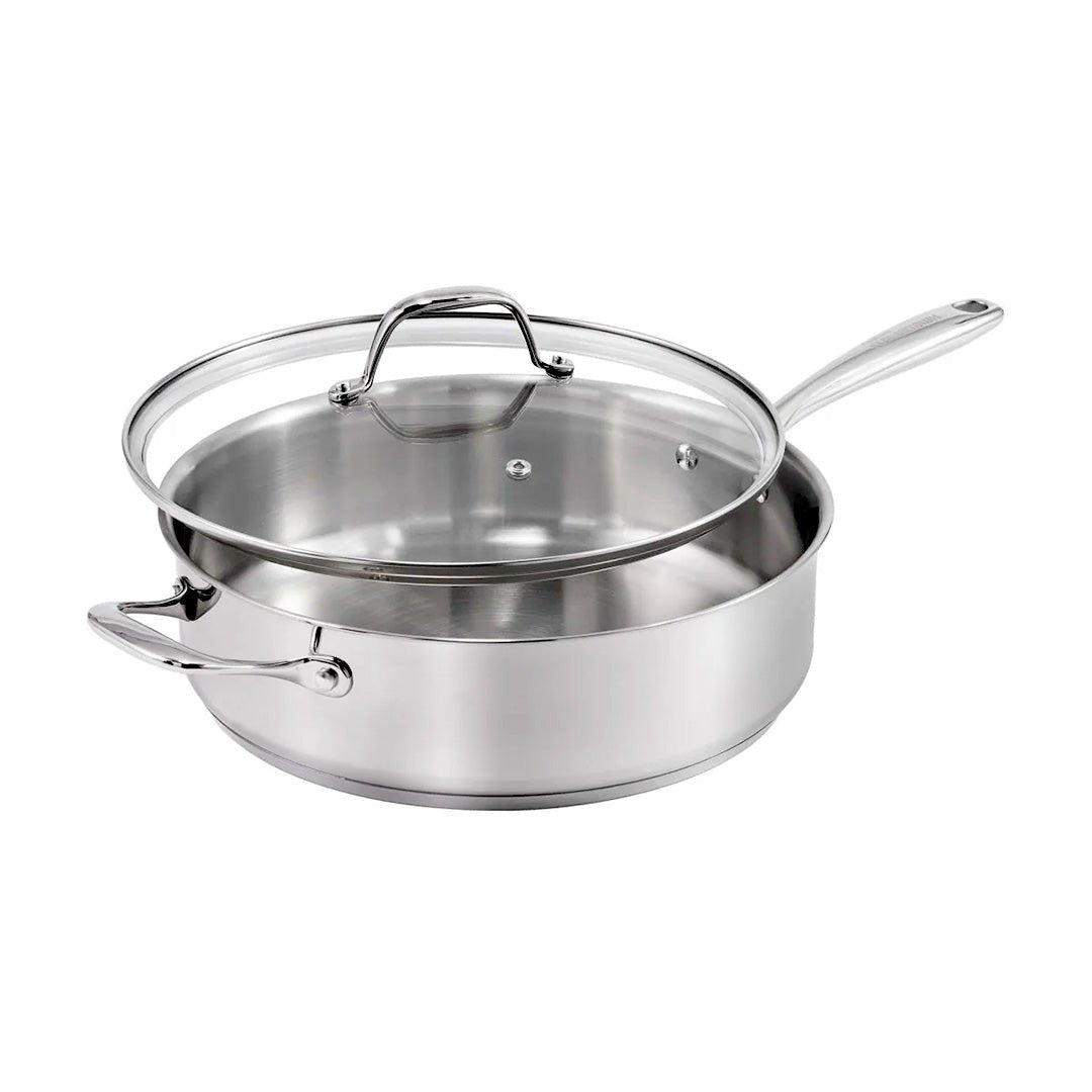 Stainless Steel 5qt Sautepan with Glass Lid