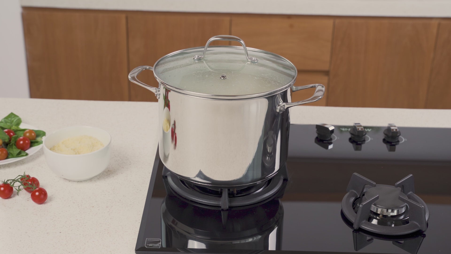 Stainless Steel 8qt Stock Pot with Glass Lid